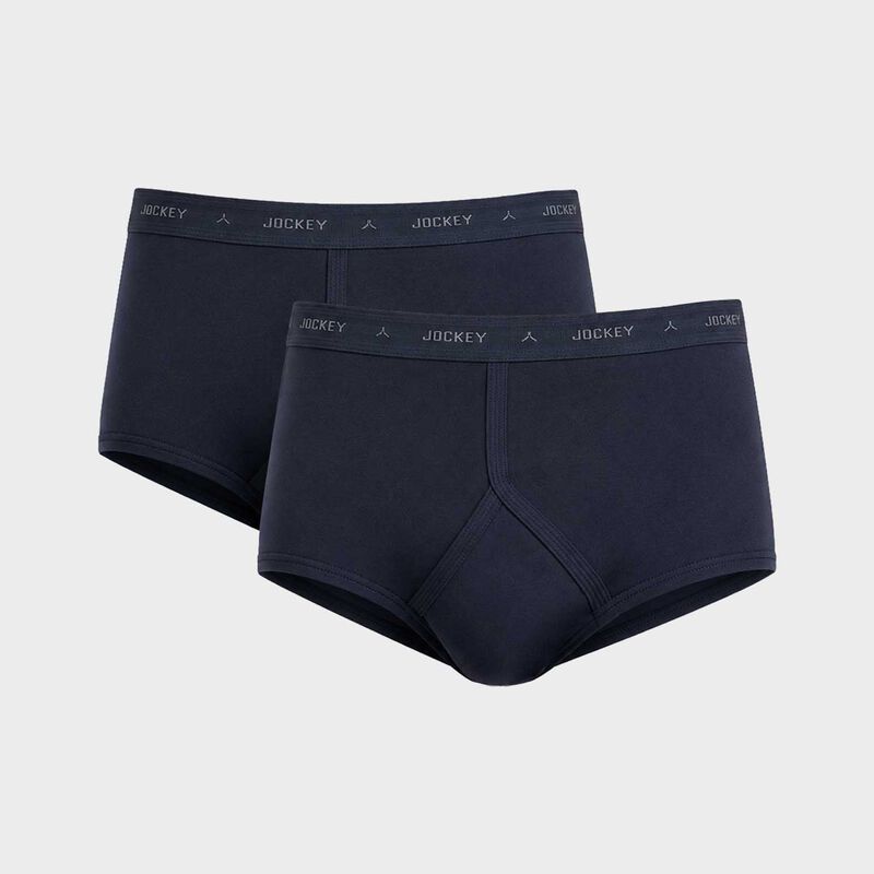 Jockey Cotton Interlock Y-Front Briefs - 2 Pack image number 1